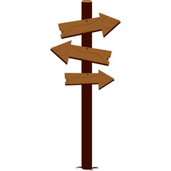 Wooden Board Direction