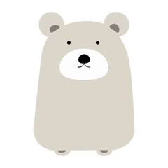 cute bear cartoon illustration design.