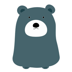 cute bear cartoon illustration design.