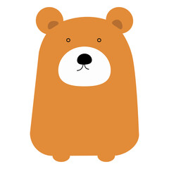 cute bear cartoon illustration design.