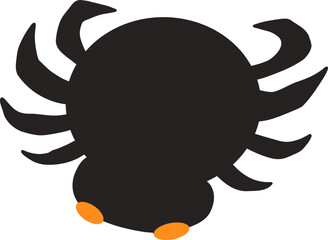 Halloween silhouette spider