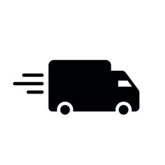 truck sign symbol vector glyph color icon