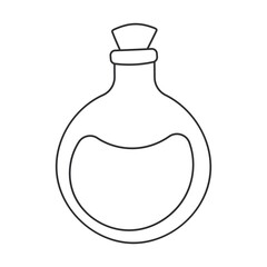 flask potion perfume jar line icon element