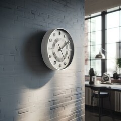 clock on the wall made by midjeorney