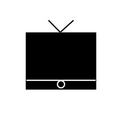 black tv set