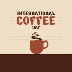 WORLD COFFEE DAY DESIGN VECTOR