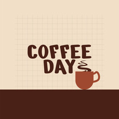 WORLD COFFEE DAY DESIGN VECTOR