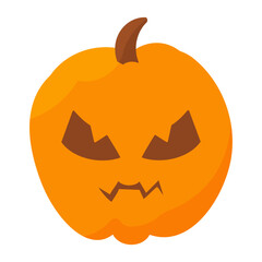 pumpkin colored emotions halloween autumn icon element