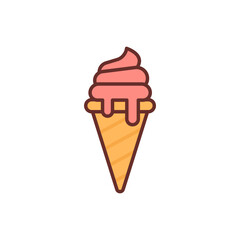 Ice Cream icon in vector. Illustration