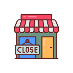 Store Closed icon in vector. Illustration