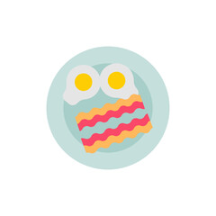 Bacon icon in vector. Illustration