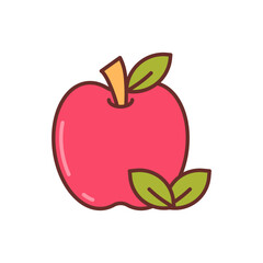 Apple icon in vector. Illustration