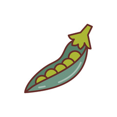 Peas icon in vector. Illustration