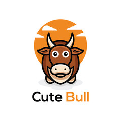 Cute Bull Logo Design