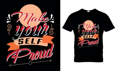 .make your self pnoud  t shirt design template