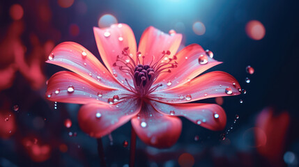 Fototapeta premium Macro pink flower 