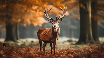 Zelfklevend Fotobehang deer in the wild © James