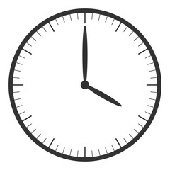 文字なしの時計4時00分（正面）-0-6
