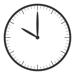文字なしの時計10時00分（正面）-0-6