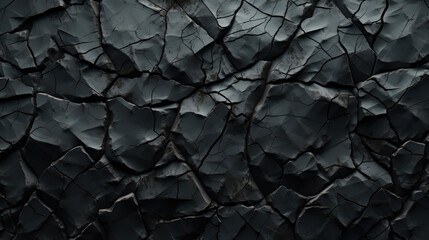 Cracked black wall