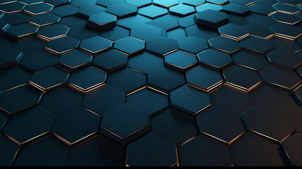 Dark hexagons, illustration background