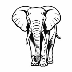 elephant cartoon illustration, generative ai,
