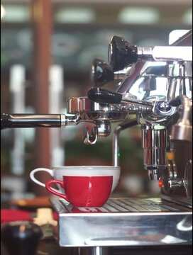 Espresso Machine in Cafe