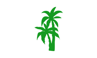 Fototapeta na wymiar Coconut tree illustration vector design