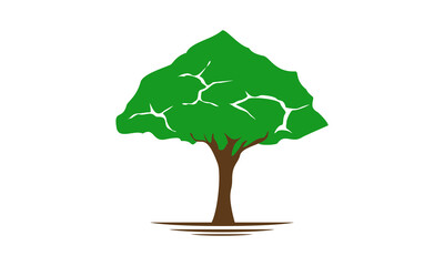 Garden tree illustration vector design
