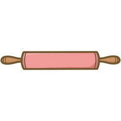 Baking stuff in cute pink color illustration