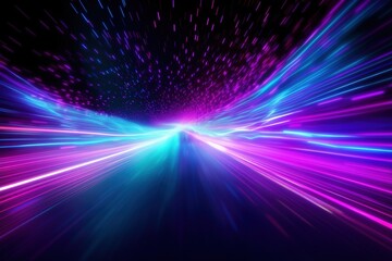 abstract futuristic background with pink blue glowing neon moving high speed wave lines and bokeh lights. Data transfer concept Fantastic wallpaper