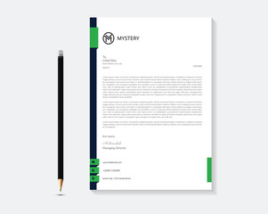 Creative and Clean Letterhead. Corporate modern Letterhead design.