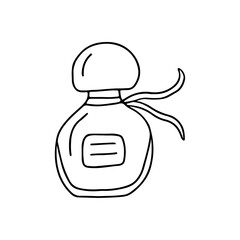Hand drawn vector illustration perfume.