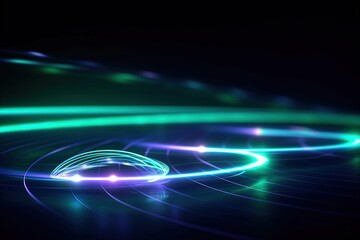 abstract futuristic background with pink blue glowing neon moving high speed wave lines and bokeh lights. Data transfer concept Fantastic wallpaper