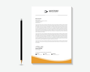 Creative and Clean Letterhead. Corporate modern Letterhead design.