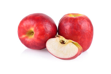 Red apple isolated on white background