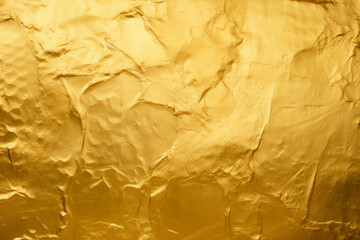 Gold Metallic Foil Background Texture Artificial Intelligence