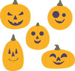 halloween pumpkin set