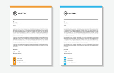 Creative and Clean Letterhead. Corporate modern Letterhead design.