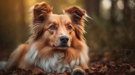 CBD for Pets: A Natural Solution for Anxious or Ailing Animals, Dog portrait, Generative AI