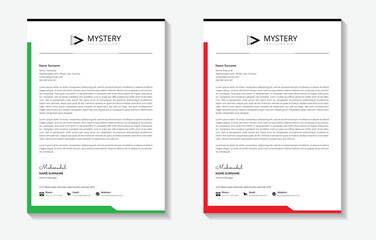 Creative and Clean Letterhead. Corporate modern Letterhead design.