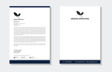 Creative and Clean Letterhead. Corporate modern Letterhead design.