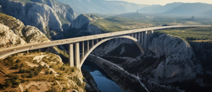 The Dalmatia area is home to an industrial and complex construction project of an unfinished bridge