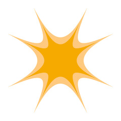 単体のオレンジ二色キラキラ（正面）_15