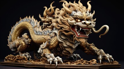 chinese dragon statue