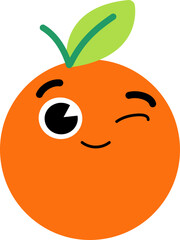 Grapefruit Face Wink