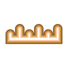 Abstract wave line illustration vector element