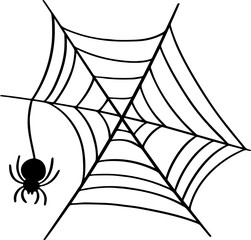 spider and web illustration.