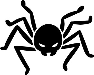 hand drawn illustration of spider.