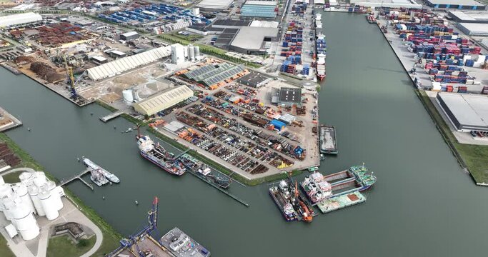 Moerdijk, 3th of August, 2023, The Netherlands. Van Oord international maritime contractor.